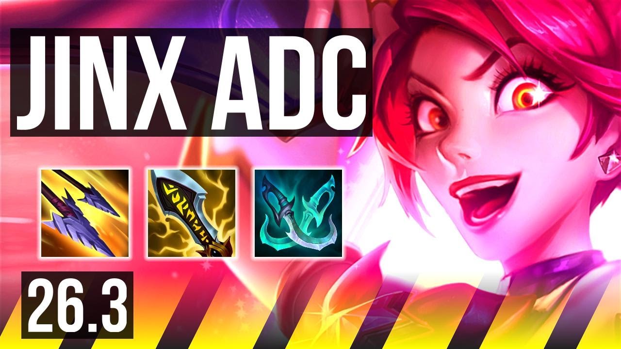JINX & Leona vs KAI'SA & Rakan (ADC) | Good KDA: 20/2/7, 5k gold comeback | EUW Challenger | 26.3