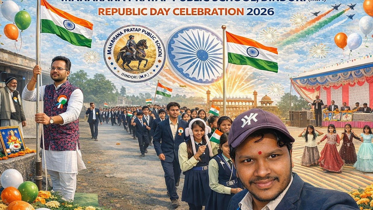 26 जनवरी गणतंत्र दिवस समारोह कार्यक्रम | महाराणा प्रताप पब्लिक स्कूल डिंडौरी मध्यप्रदेश