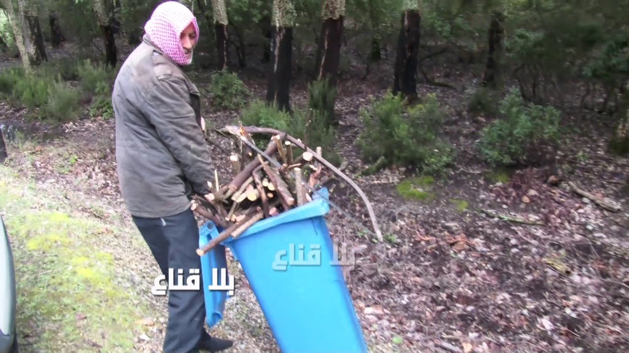 !! رغم كبر سنه يجمع الحطب من الغابات..هم يلتقطون صور السيلفي ونحن نتعب بحثا عن الدفأ في موجة الثلوج