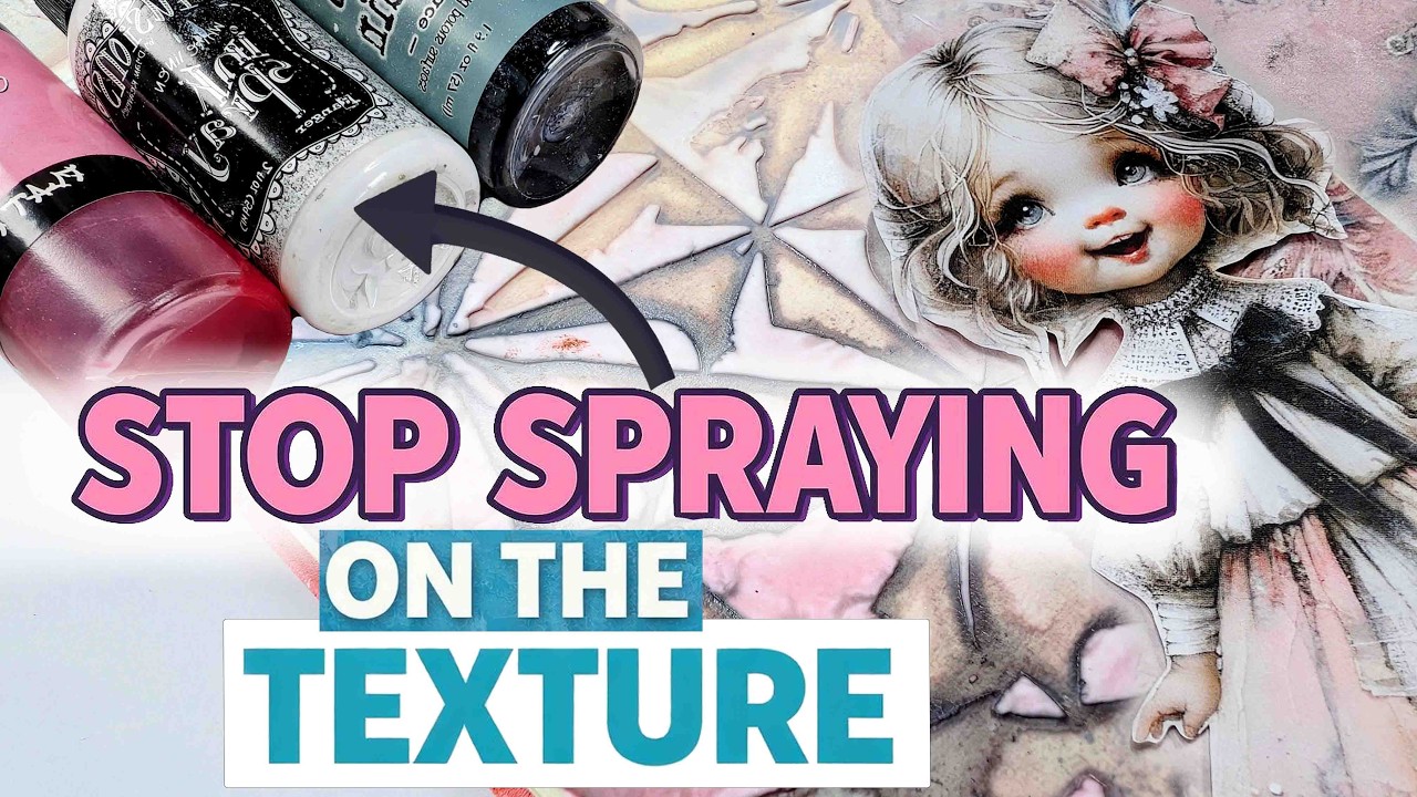 🩷 THE SECRET of mixed media MODELLING PASTE background for journal