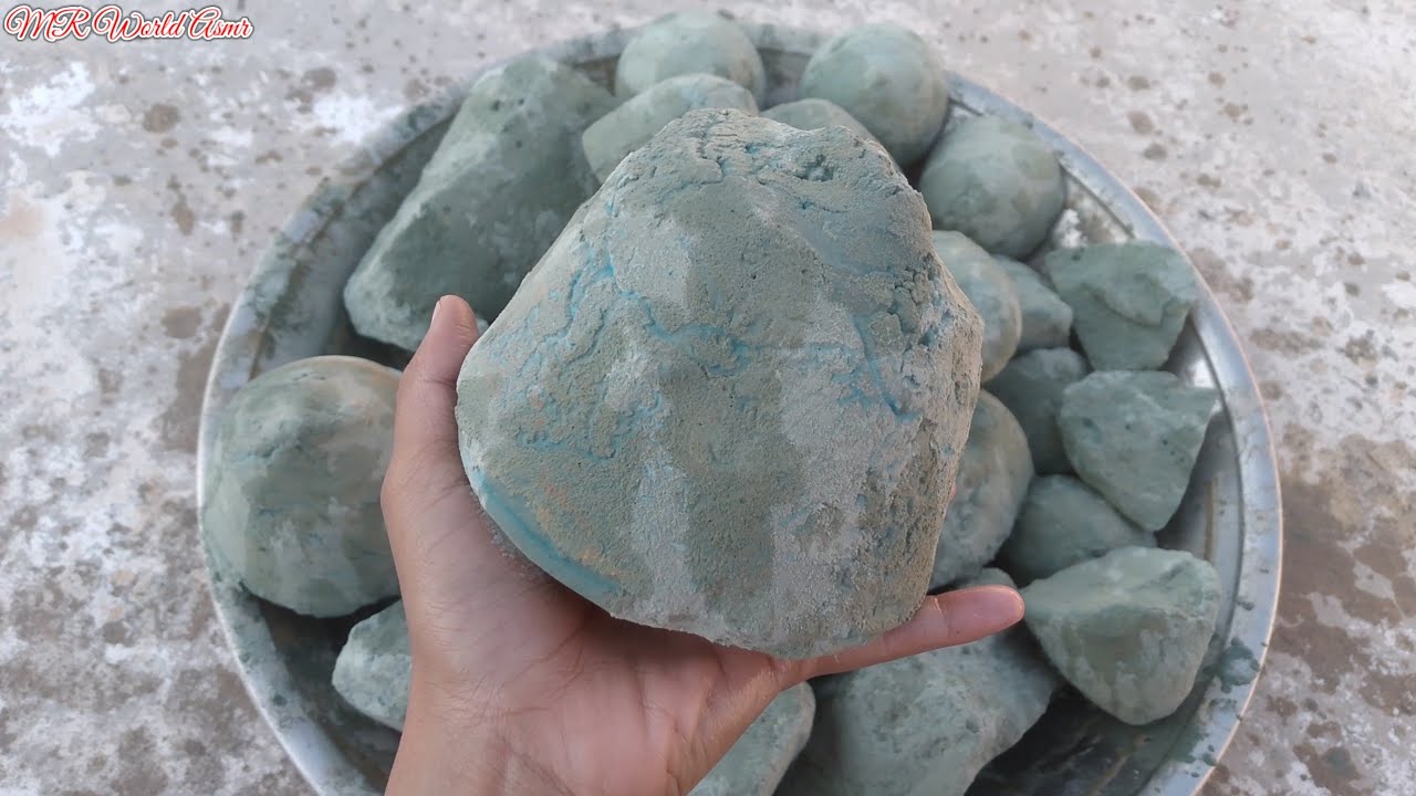New bombastic🔥 dustiest blue mud dry crumbling💣 @MrVlogAsmr @mrworldasmr19 