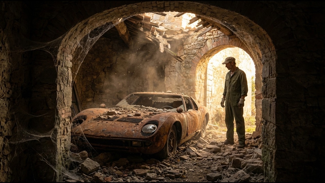 Rescued After 50 Years: Destroyed 1969 Lamborghini Miura P400S Full Restoration