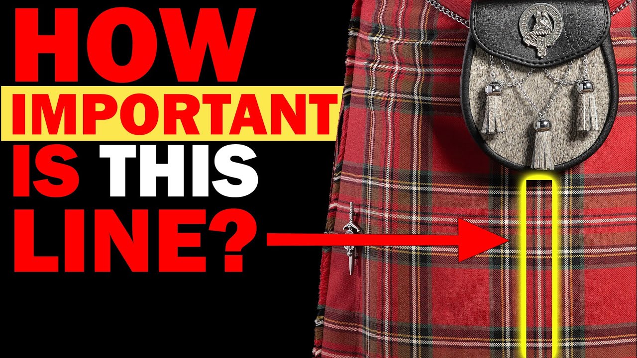 How To Make a Kilt - Choosing Lines for the Pleating