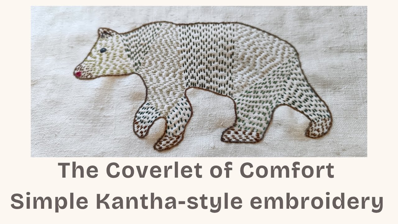 Slowstitch your favourite animal using running stitch