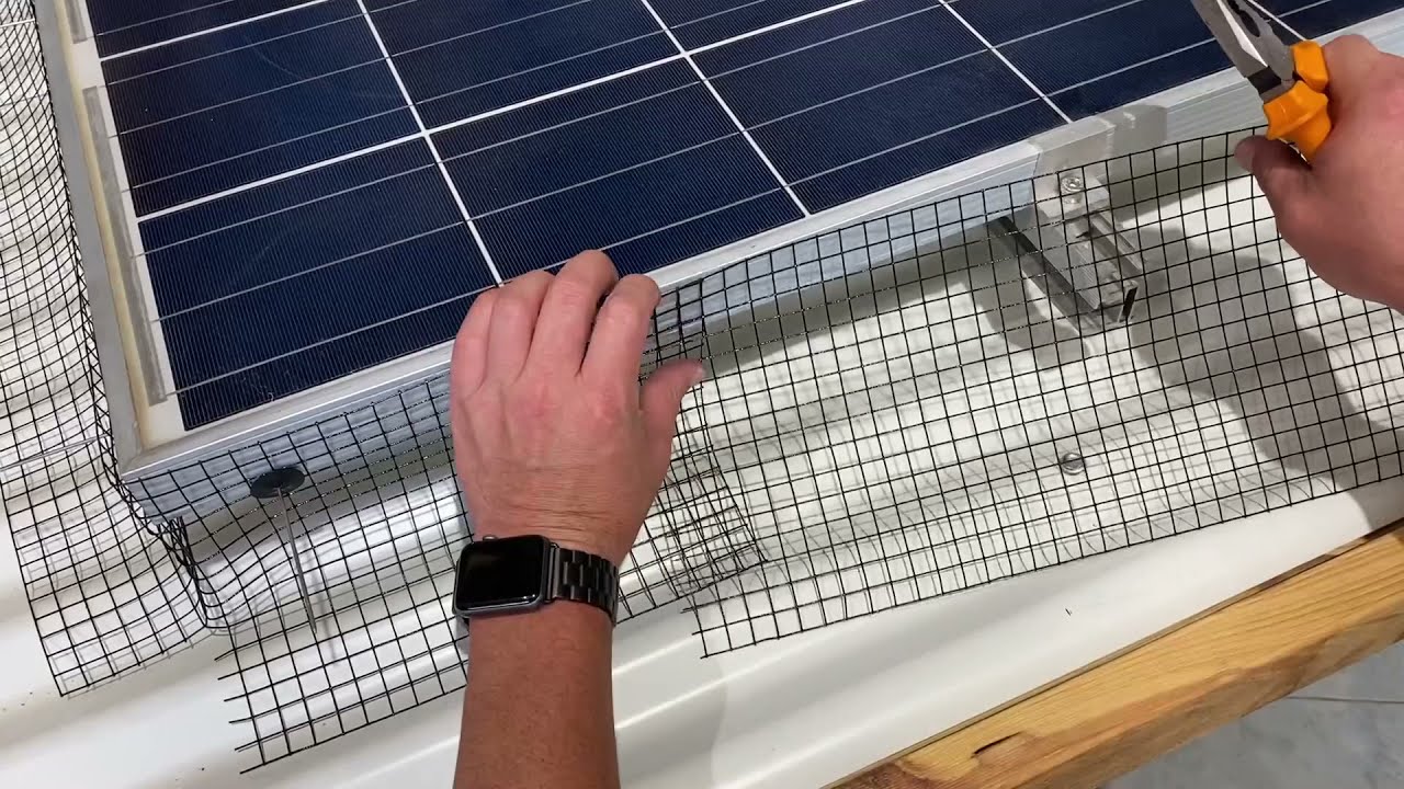 Solar Panel Mesh Installation - Karben Industries