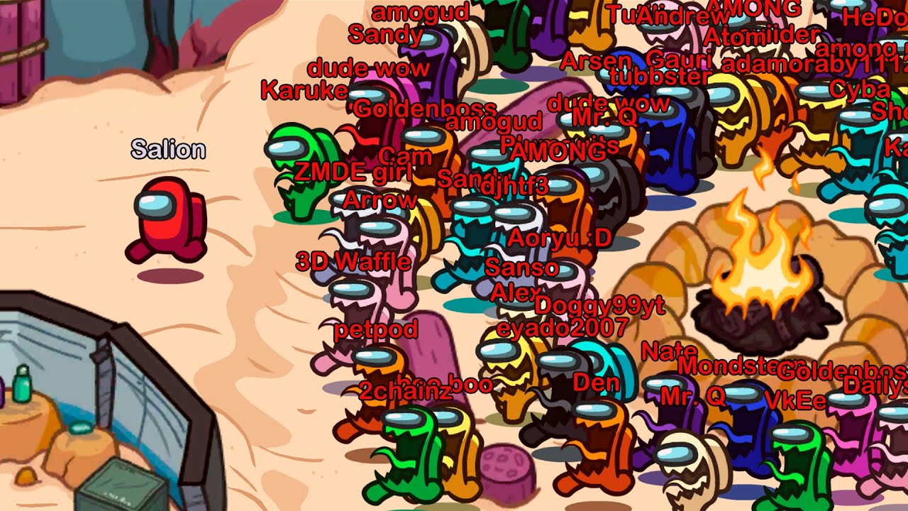 Among Us, but with 99 SEEKERS on THE FUNGLE - HIDE n SEEK Mode