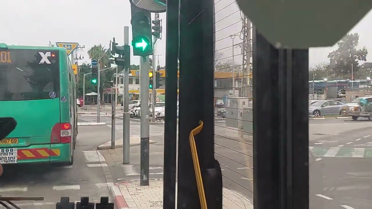 מצומת אזור לתל אביב מסוף כרמלית Azur jct to Tel Aviv carmelit terminal