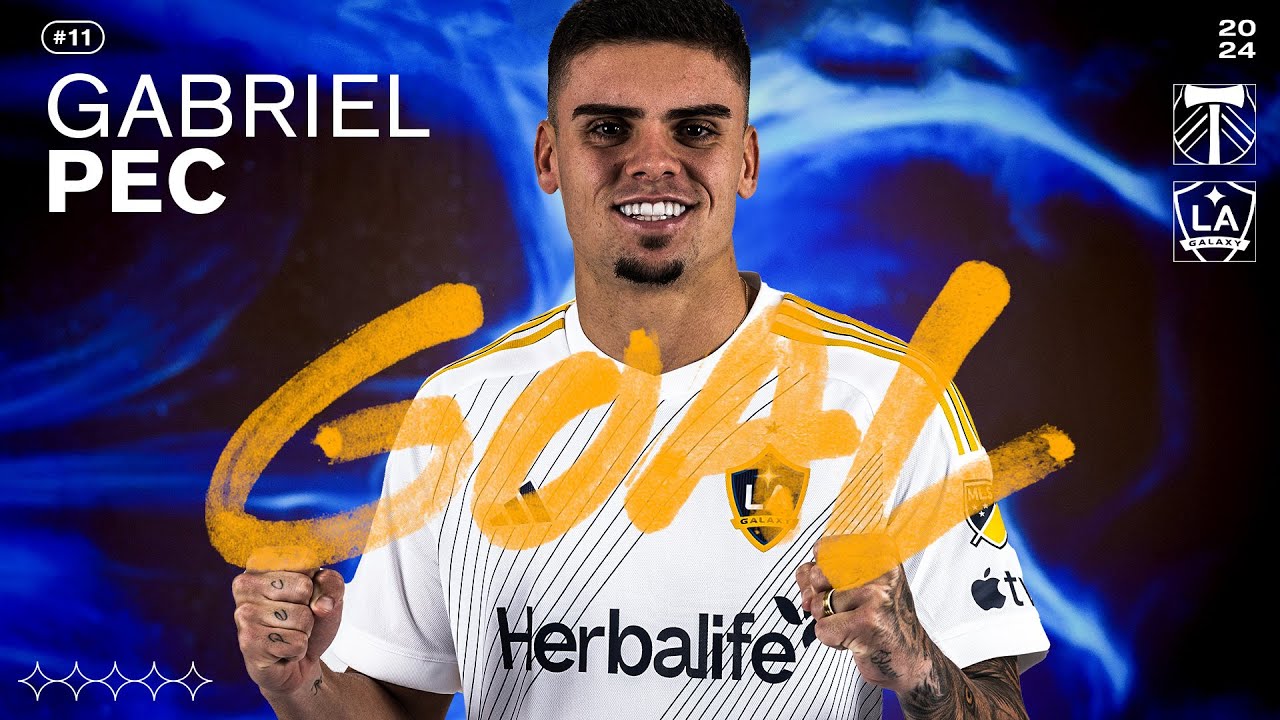 GOAL: Gabriel Pec Gets One Back for the LA Galaxy Just Before the Half