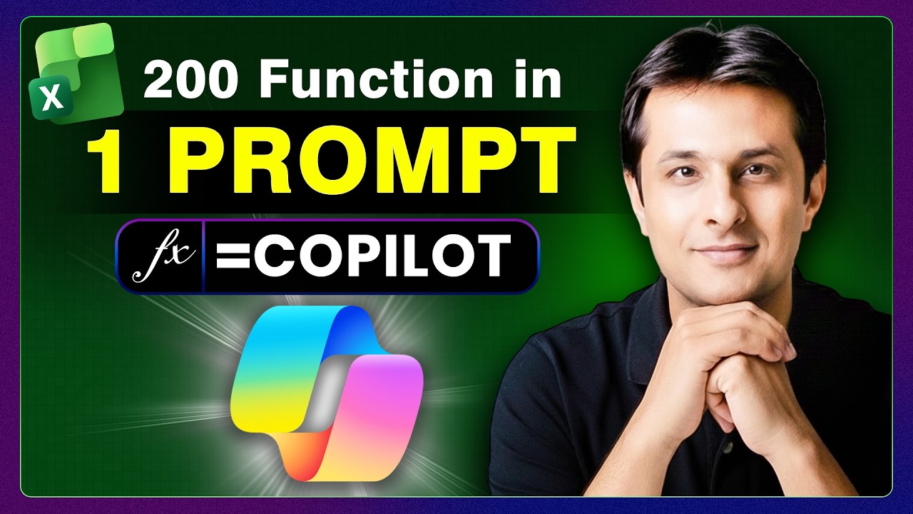 200 Excel Functions in 1 Prompt! Excel Copilot Explained (2026)