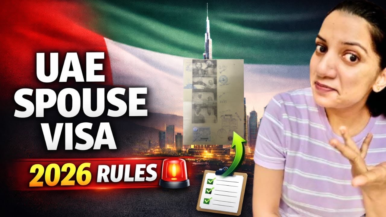 UAE Spouse Visa Rules 2026 🇦🇪 | Salary, Documents & Eligibility , full process explained 