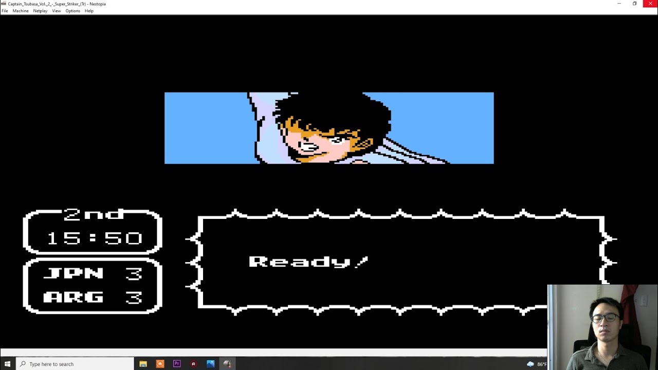 Tsubasa's Cyclone Shot defeated Argentina 's Juan Dias and Pascal - Captain Tsubasa Nes Gameplay #38