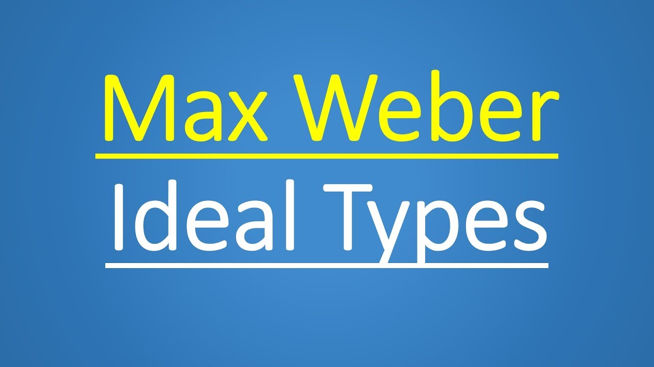 Sociology for UPSC : WEBER - Ideal Types - Lecture 75
