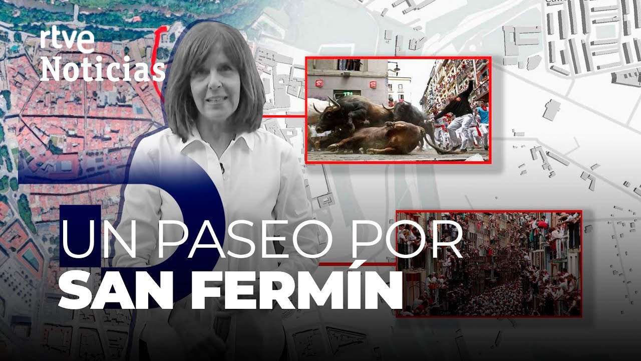 SAN FERMÍN 2022: RECORRIDO desde el CHUPINAZO hasta el 'POBRE DE MÍ' | RTVE Noticias