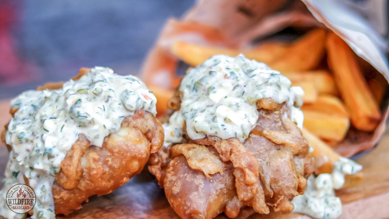Fish & Chips / Sauce Tartar / Kabeljau / England / Seelachs / Pommes / Saarland / United Kingdom