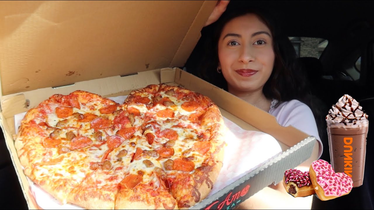 TRYING VALENTINE’S DAY FOOD 2025!! 💝🍕🍩