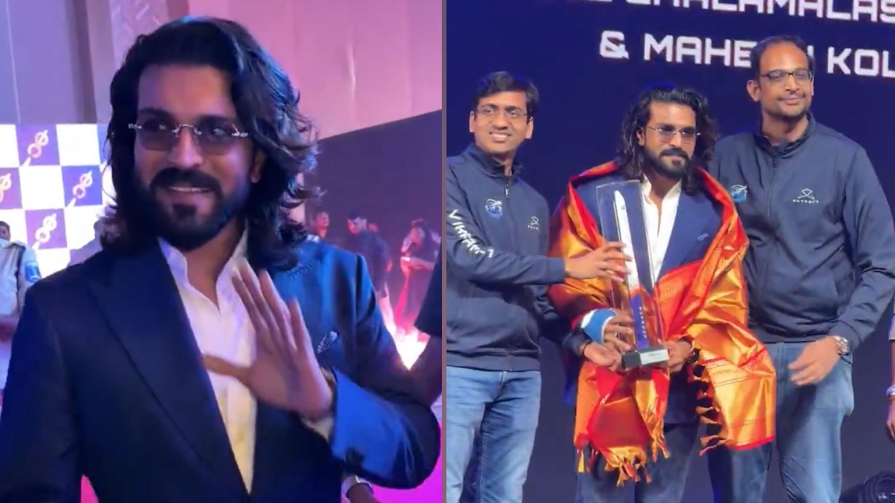 Mega Powerstar Ram Charan Visuals @ Skyroot's Anniversary Celebrations in Hyderabad