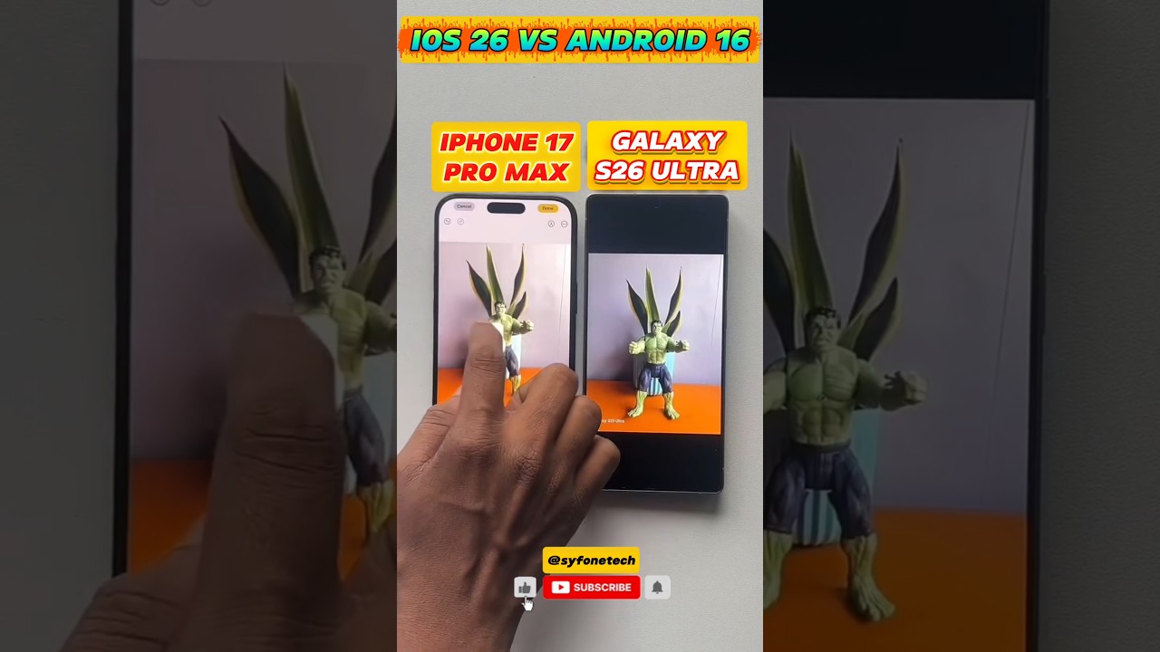 😱☠️iPhone 17 Pro Max vs Galaxy S26 Ultra #iphone17promax #s26ultra #iphone17pro #ytshorts #galaxyai