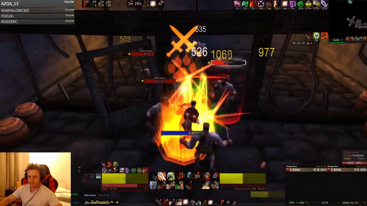 World Of Warcraft Classic - Solo Warrior Stockades under 4 minutes 30 secs