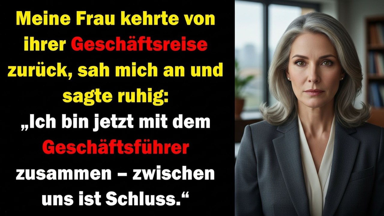 🔥SIE KAM VON IHRER GESCHÄFTSREISE ZURÜCK UND SAGTE  „ICH BIN JETZT MIT DEM GESCHÄFTSFÜHRER ZUSAMMEN🔥