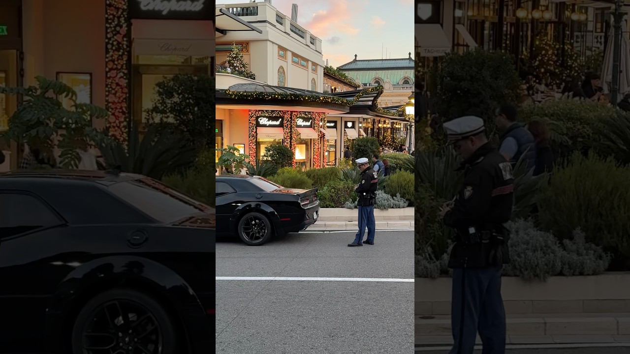 Monaco Police giving ticket #monaco #police #supercars #lifestyle