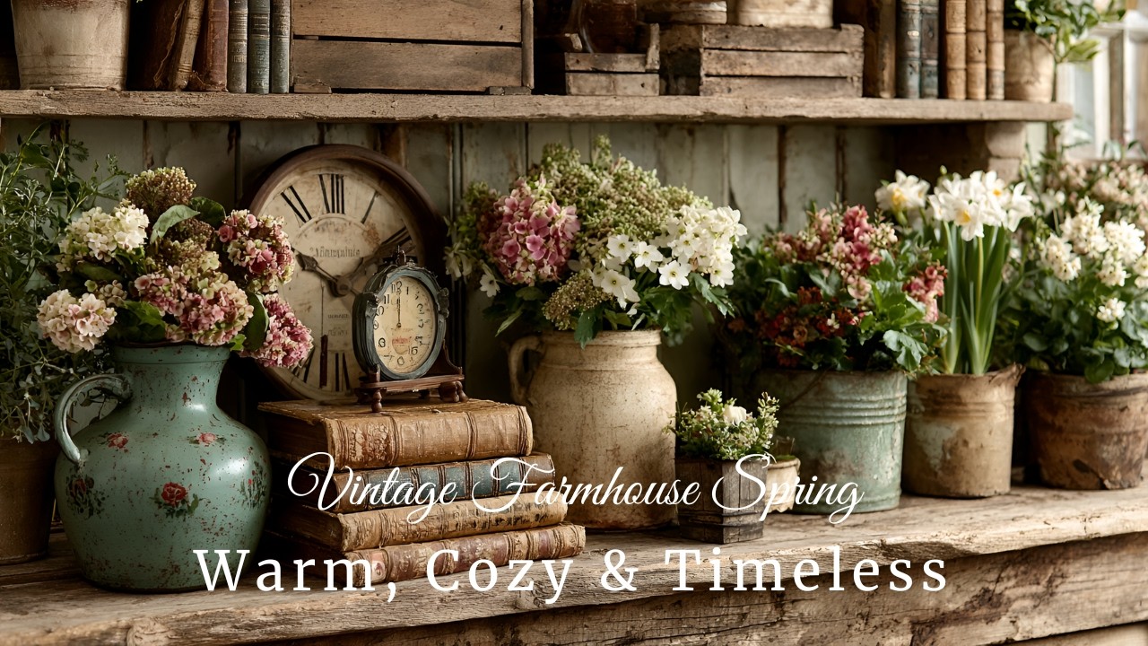 Rustic Vintage Farmhouse Decor Ideas for a Cozy Spring Home | Timeless Country Style