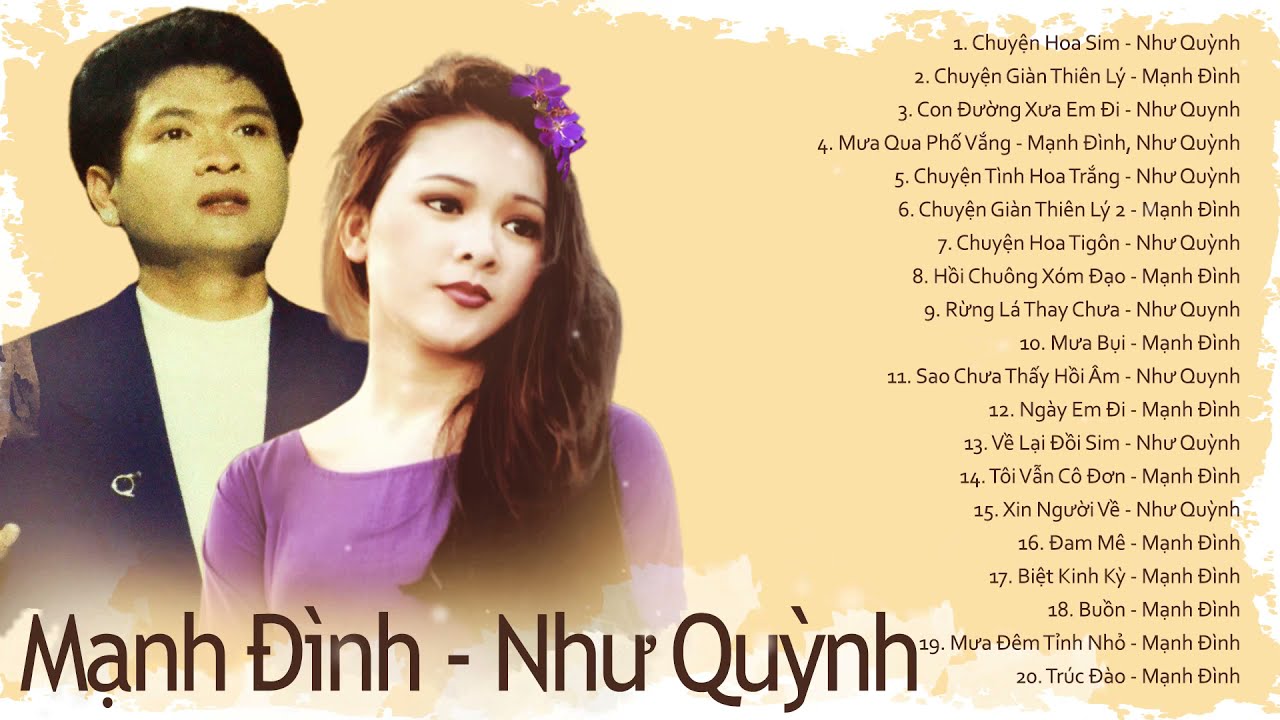 Chuyện Hoa Sim - Chuyện Giàn Thiên Lý | Như Quỳnh - Mạnh Đình