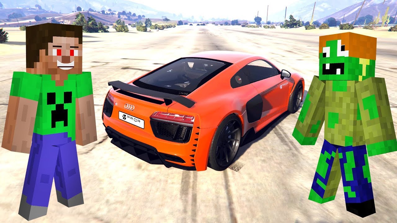 ZOMBİK İLE STEVE AUDI ARABALARLA 😱 - Gta 5