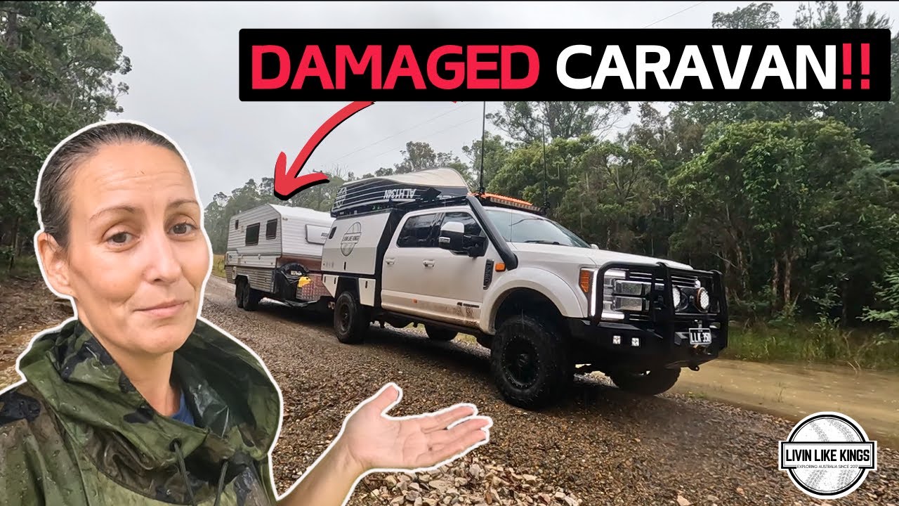 WE FOUND A HOLE IN OUR CARAVAN!!! - Realities of Caravanning Australia E147