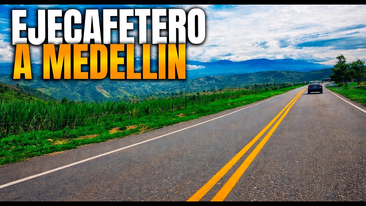SOL, MONTAÑAS y CAFE - del EJE CAFETERO a MEDELLIN! RUTA AUTOPISTA PACIFICO NORTE - VIAJE EN MOTO