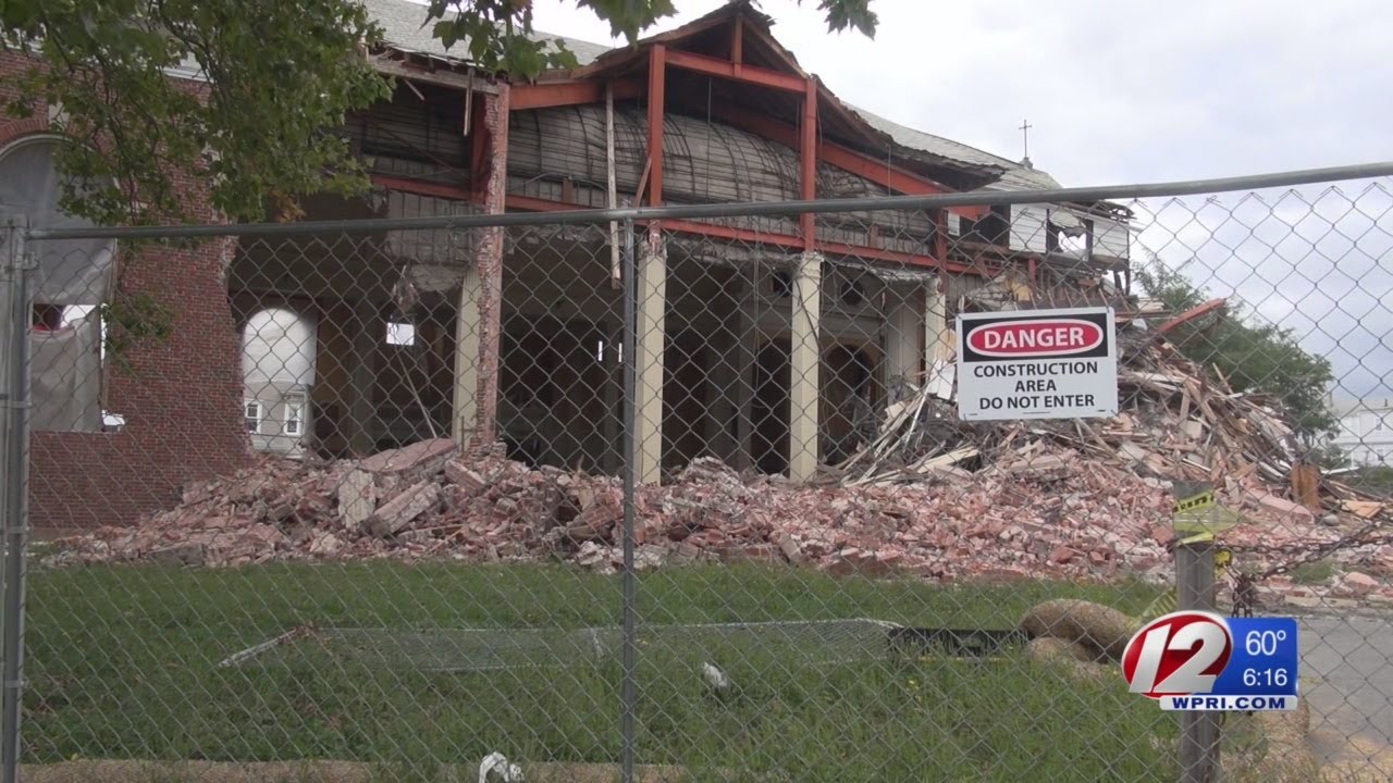 Church demolition begins to make way for New Bedford public safety center