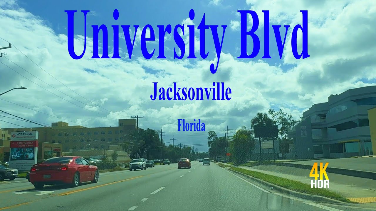 University Blvd 4K Jacksonville Florida movie