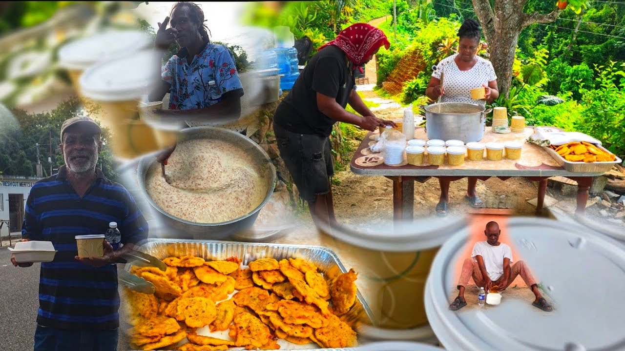How to make curry saltfish flitters with bulgar porridge cooking for the elderly in our community 