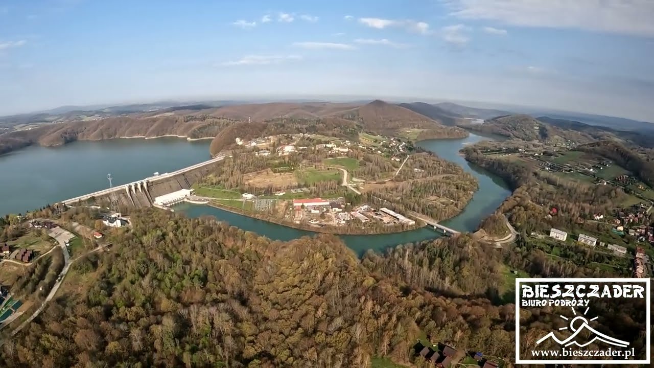 SOLINA GONDOLA, zapora w Solinie, Zalewy Soliński i Myczkowiecki - atrakcje z paralotni, 29.04.2022