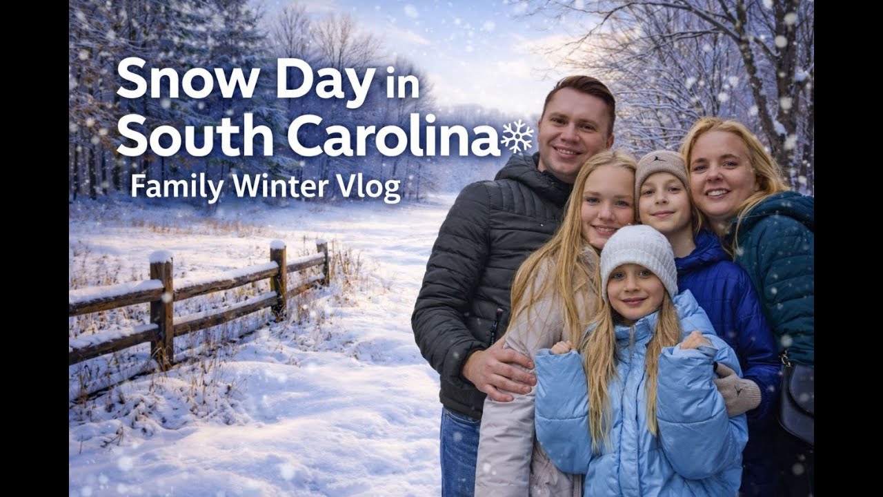 Snow Day in South Carolina ❄️ Family Winter Vlog