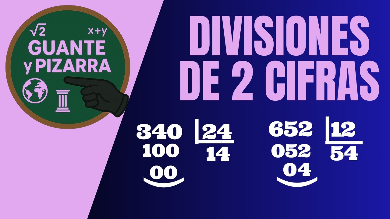 Divisiones con dos cifras explicadas fácil | Matemáticas paso a paso.