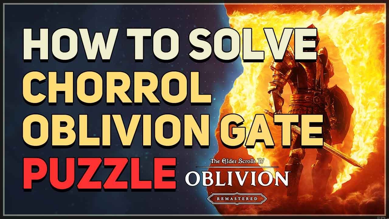 How to solve Chorrol Oblivion Gate Puzzle The Elder Scrolls 4 Oblivion Remastered