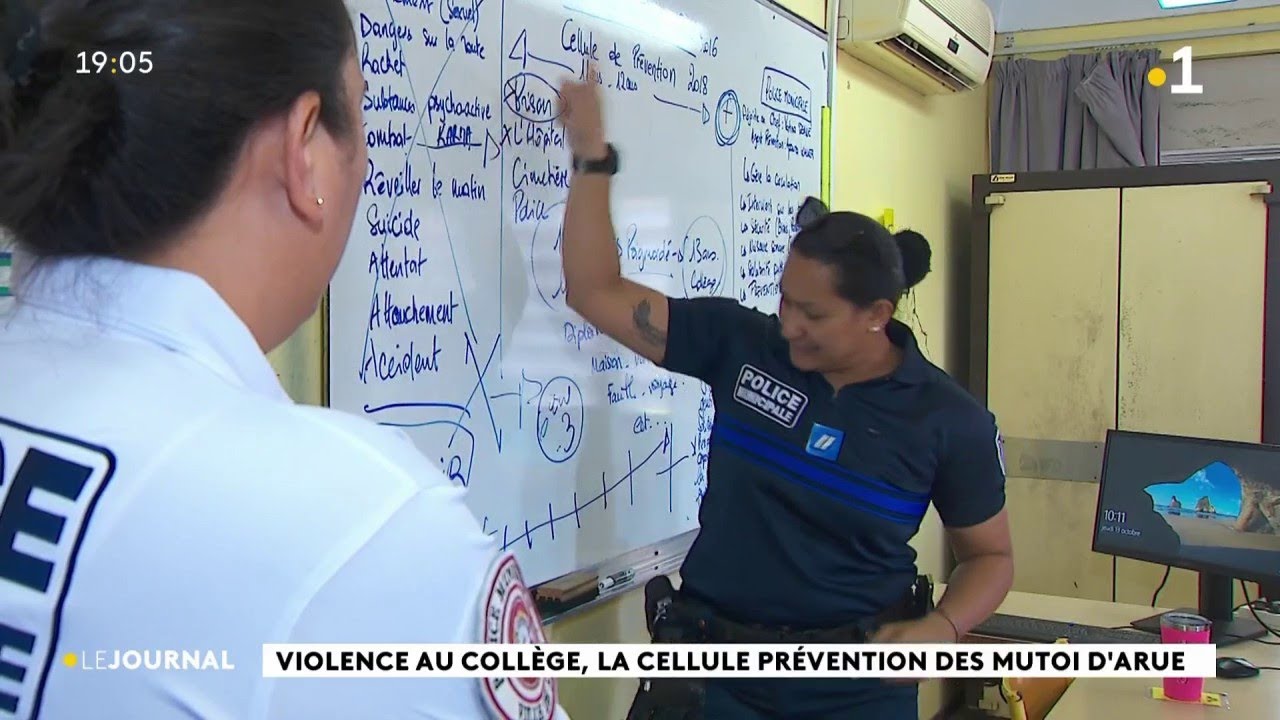 Violence au collège, la cellule prévention des muto'i d'Arue.
