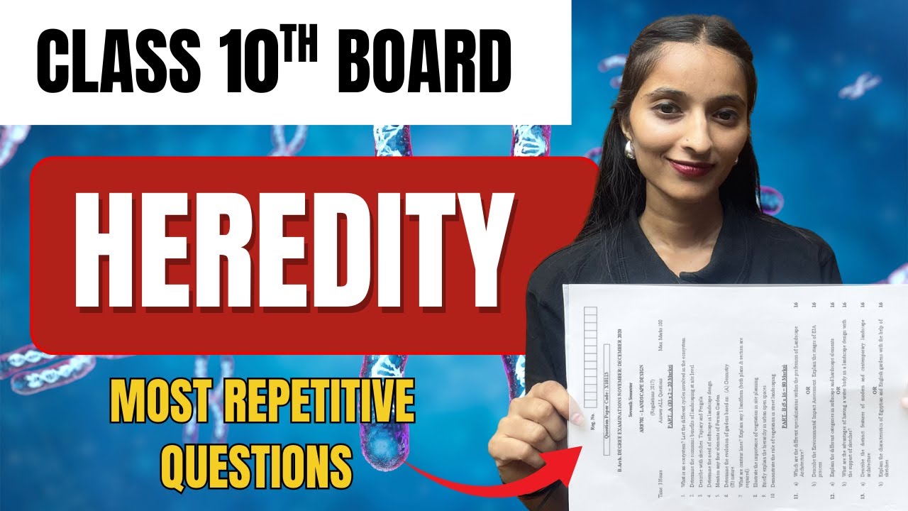 Heredity 🔬 Most Repetitive Questions | Class 10 Science LIVE | Brain Gain Academy #science #heredity