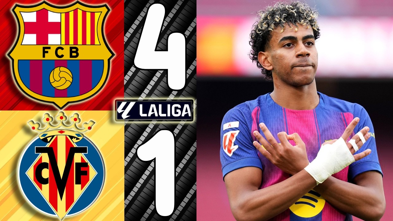 🎥 Barcelona vs. Villarreal [4-1] - Match Review (La Liga 2025/2026)
