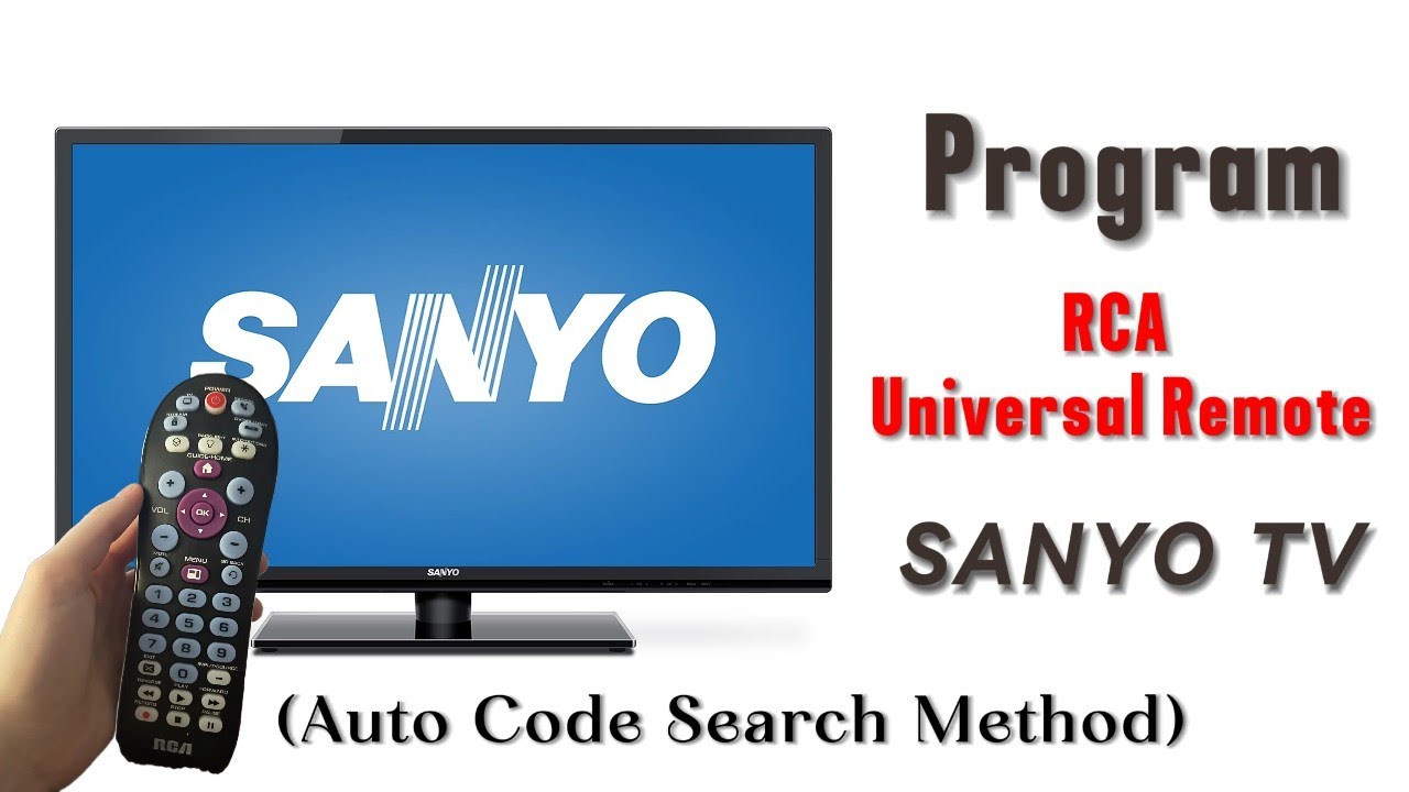 Как запрограммировать универсальный пульт RCA для телевизора Sanyo (метод автоматического поиска ...