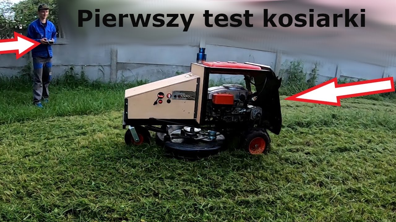 Duża kosiarka zdalnie sterowana- kolejne prace Vlog 2/2025