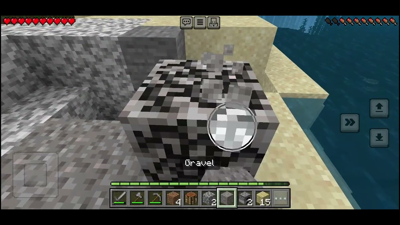 Playing minecraft