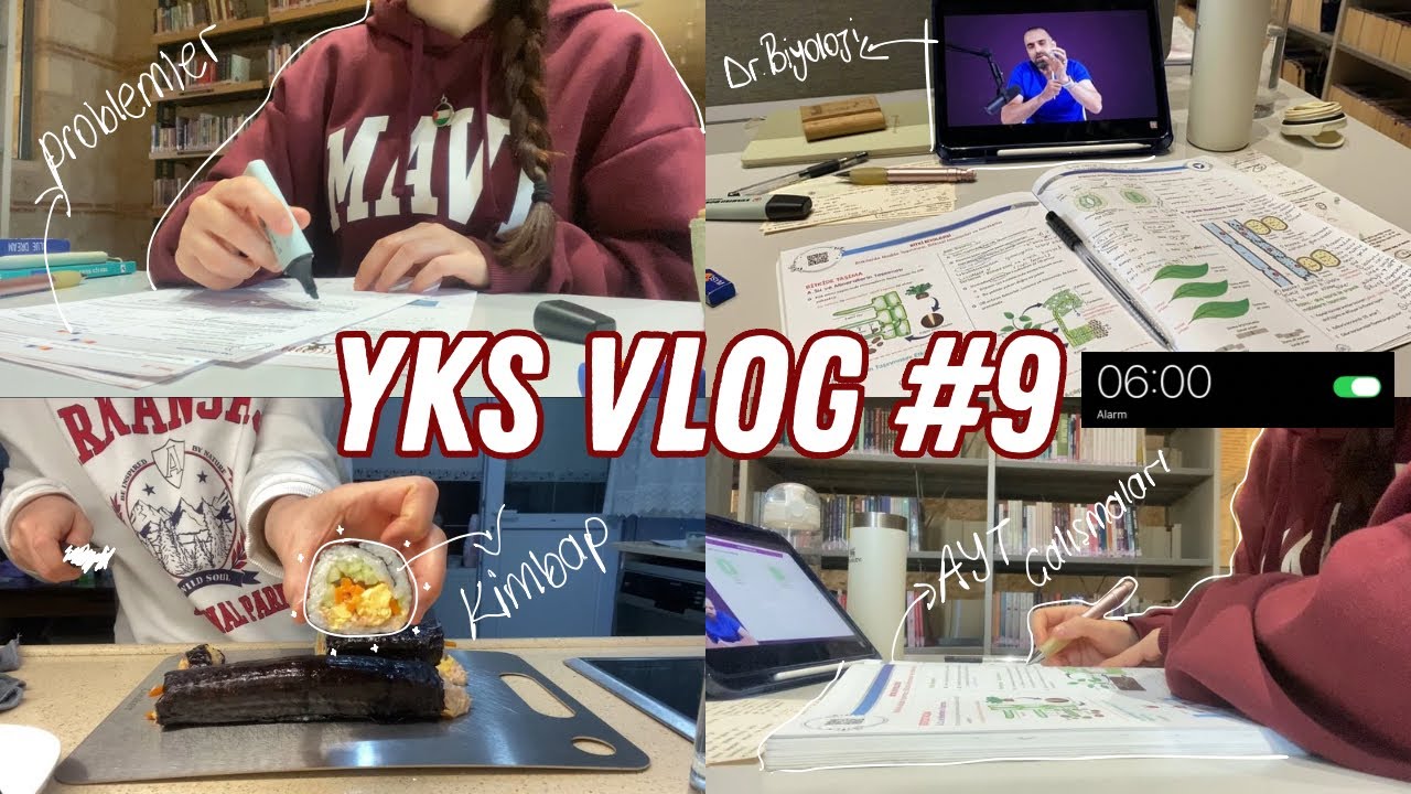 kimbap yaptım, ayt çalışmalarım, kütüphanede verimli bir günüm… #yks2026