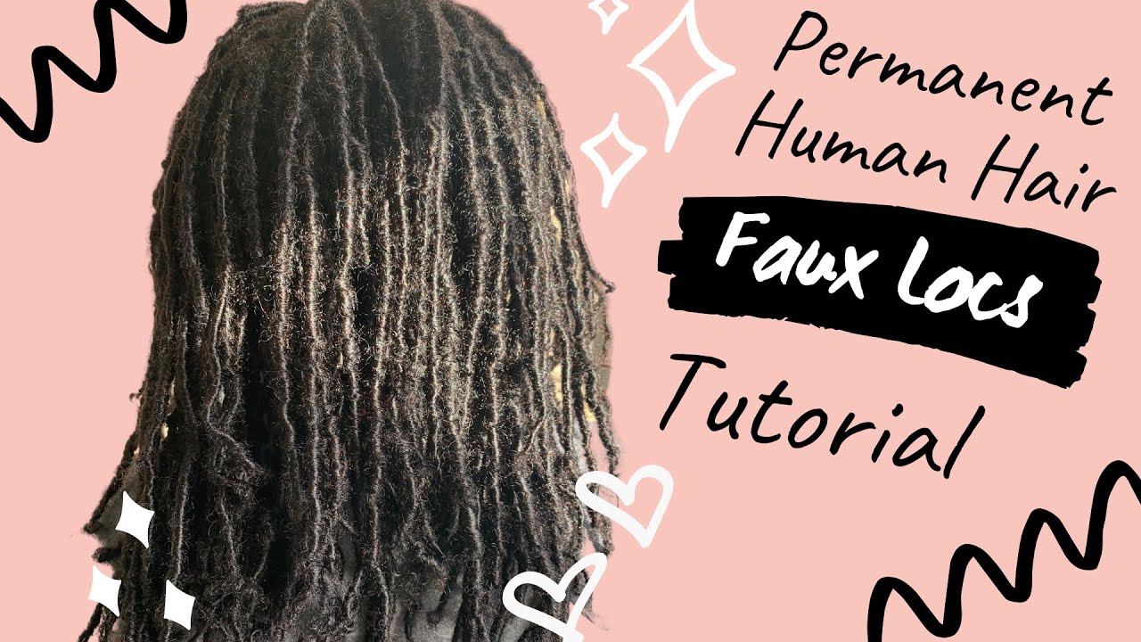 Permanent Small Human Hair Loc Extensions “Faux Locs”