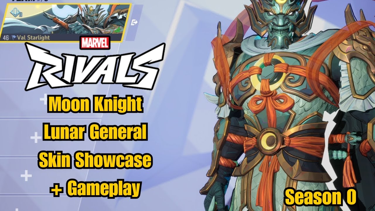 Moon Knight | Lunar General Skin Showcase | Marvel Rivals Gameplay | Season 0