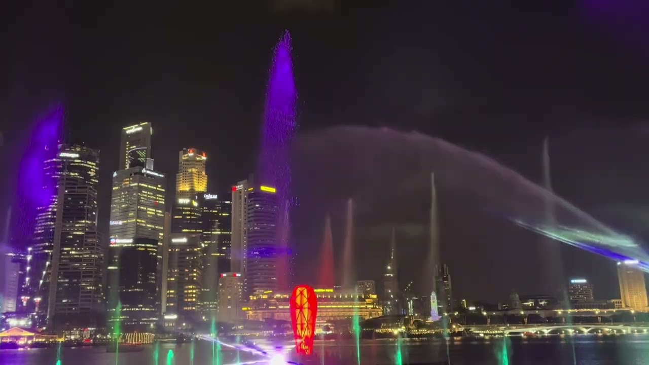 Visiting the opening of the jewel & marina bay light show Singapore 2026