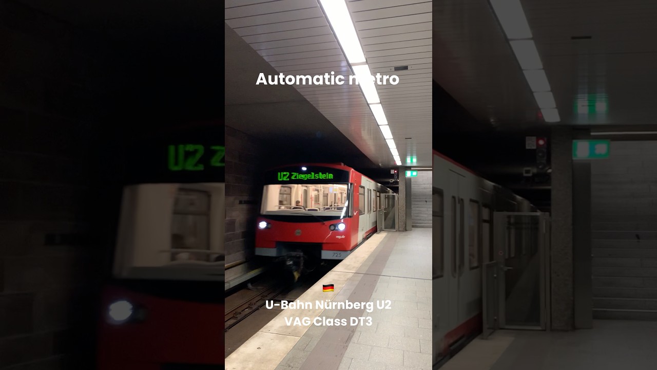 🇩🇪 Nürnberg U-bahn - Nuremberg metro typ VAG DT3 U2 #ubahn #metro #germany #subway