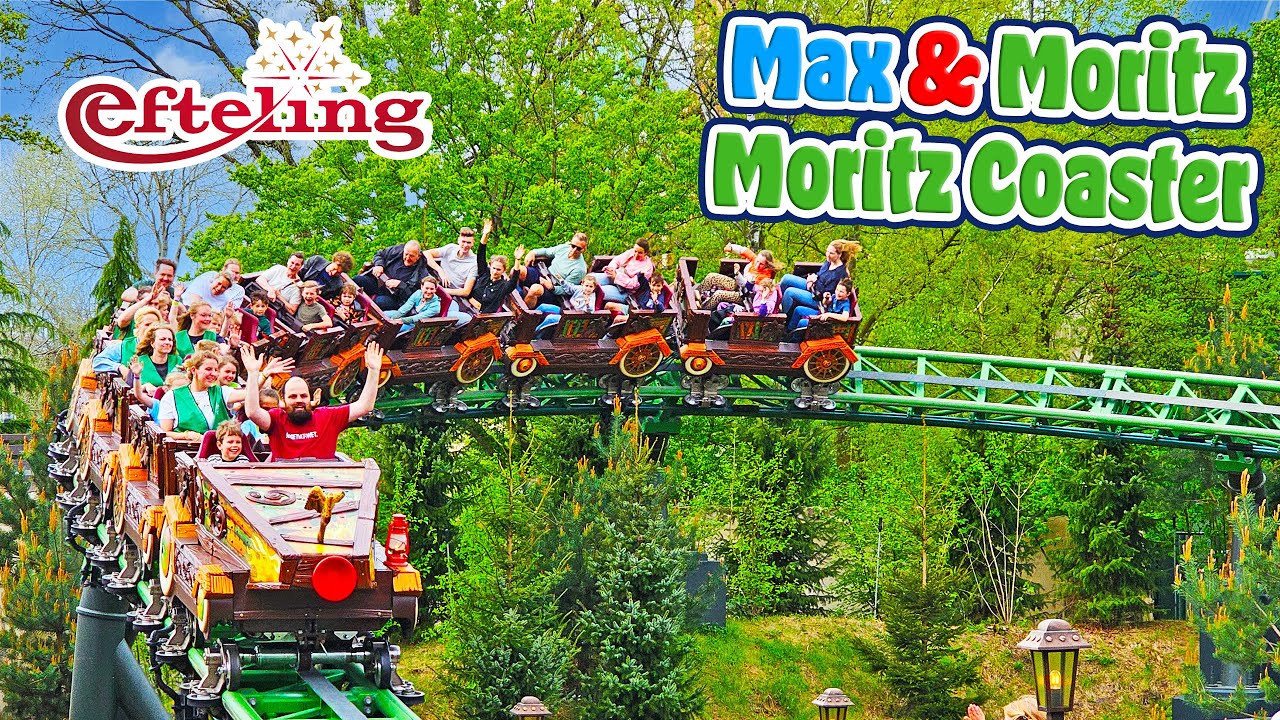Max & Moritz Coaster | Moritz Track at Efteling Theme Park Netherlands (April 2025) [4K]