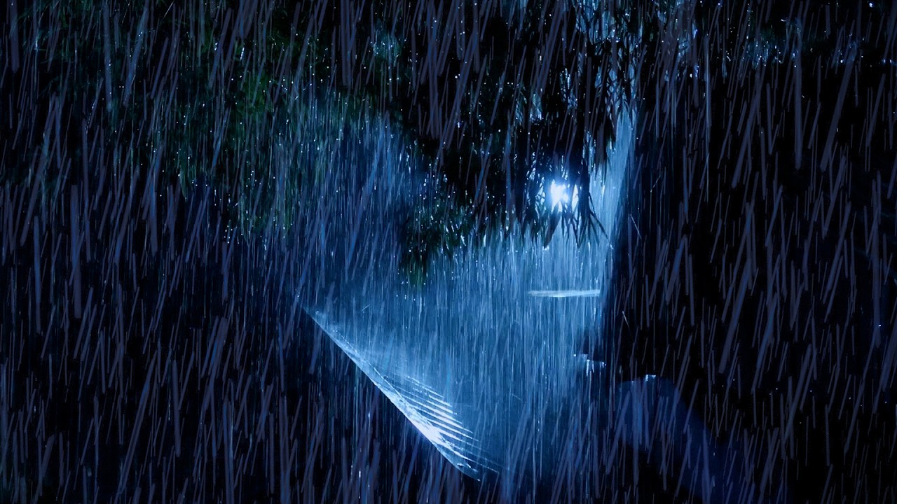 Powerful Night Rainstorm on Metal Roof • Fall Asleep Instantly