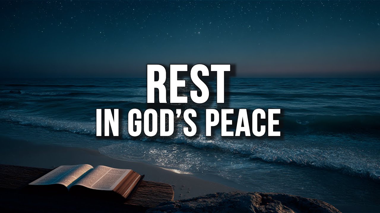 Healing, Meditation & Peace in God’s Word  | Bible Text + Ocean Waves (Black Screen, 90 Minutes)